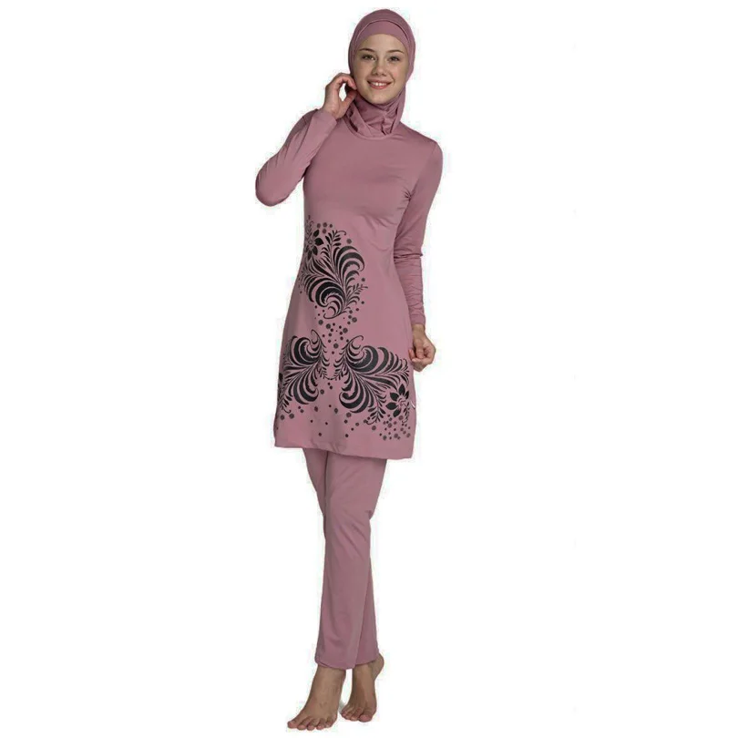 

4XL-S Islam Modest Clothing Muslim Long Sleeve Swim Women Swimwear Abaya Sale Cover Islamic Swimsuit Habit Femme SwimmingCostume