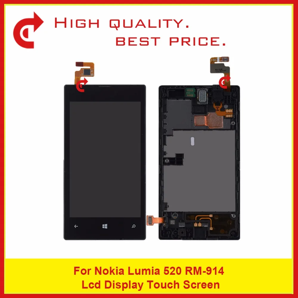 High Quality 4.0'' For Nokia Lumia 520 RM 914 Lcd Display With Touch