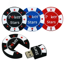 New Style Poker Stars USB Flash Drives External Memory Storage Pendrives 32GB 16GB 8GB 4GB pen drive Thumbdrive Usb Card Stick