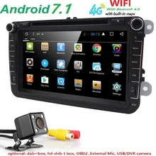 Android 7.1 8″ 2din Car DVD for VW POLO GOLF 5 6 POLO PASSAT B6 CC JETTA TIGUAN TOURAN EOS SHARAN SCIROCCO CADDY with 4GGPS Navi
