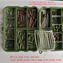 Коробка для снастей для карпа-с колючими никелевыми черными крючками для карпа, стопами для бойлов, безопасными свинцовыми зажимами, рукавами, бусинами, Вертлюгами, бусинами