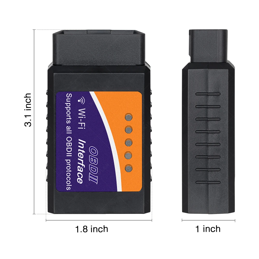 ELM327 WiFi с чипом PIC18F25K80 беспроводной OBDII диагностический инструмент для IPhone/Android/PC ELM 327 V1.5 автоматический сканер