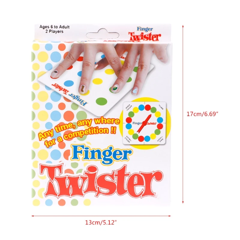 

Funny Finger Twister Board Game Mini Table Toy Party Favor Valentine Gift