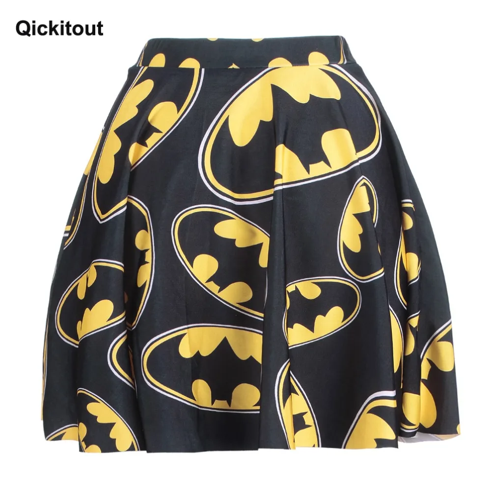 

Hot Summer Style Women Skirt Hot Sale Pleated Yellow Circlel Print Above The Knee Skirts Nature Waist Drop Shopping
