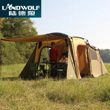 Landwolf специальный большой Открытый Кемпинг 1 большой зал 1 спальня для 5-6 человек большие семейные вечерние палатки команды путешествия в Кахи цвет