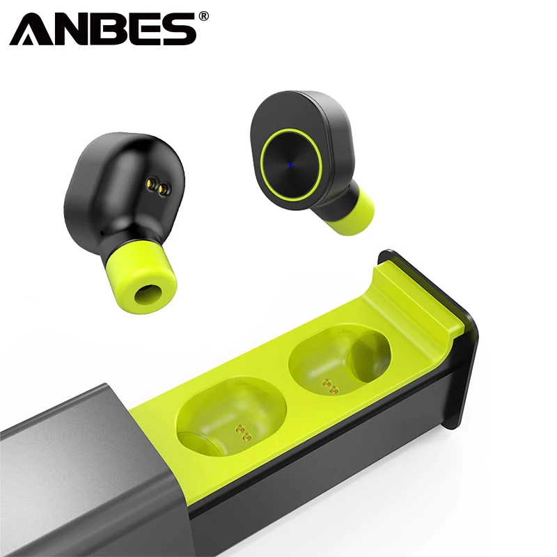 

ANBES Mini Bluetooth Earphones Wireless Headphones Small Single Earbuds Earpiece Headset With Mic For All Phone Samsung