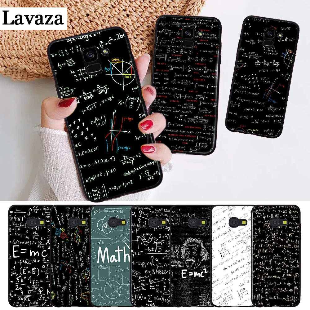 

Lavaza mc2 with E=mc Math Albert Silicone Case for Samsung A3 A5 2016 2017 A6 Plus 2018 A7 A8 A9 A10 A30 A40 A50 A70 J6