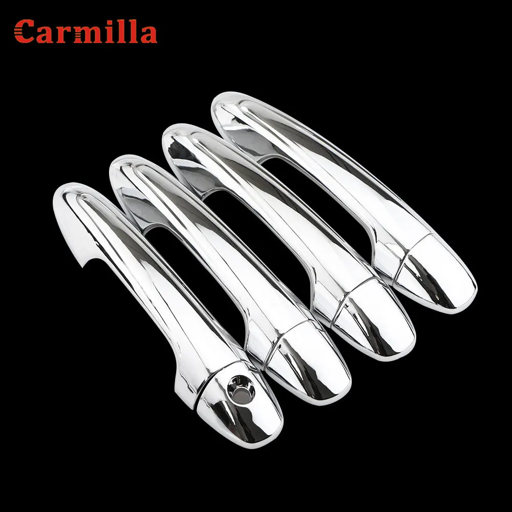 Car ABS Chrome Door Handle Protection Handles Cover for Toyota Innova Hilux Revo Rav4 Fortuner Ki Jang Innova Ycsunz