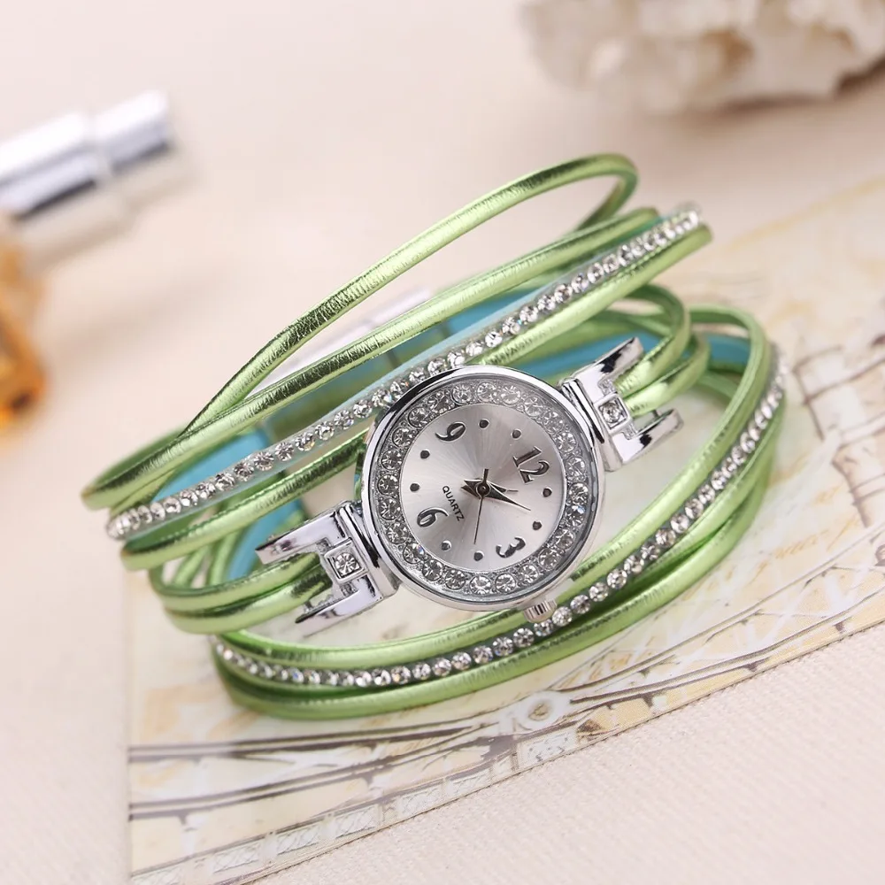 

Multi-Layer Bracelet Quartz Watch for Girl Gifts Fashion Watches Diamond relogio feminino Shining Watches for Teenagers saat