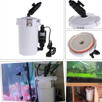 

Wholesale Ultra-Quiet External Filter Bucket HW-602B For Aquarium Fish Tank With Pump Hose May06