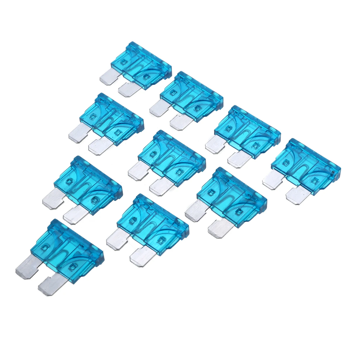 New 10pcs/set Auto Car Truck Standard Fuse Blade 15A 32V Cars Safety Blade Fuses Accessories Kit
