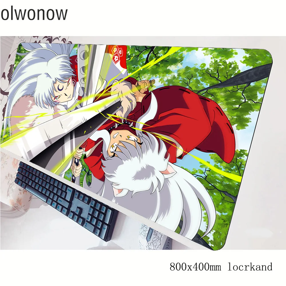 Inuyasha коврик для мыши геймер 80x40 см игровой лучший продавец notbook Настольный