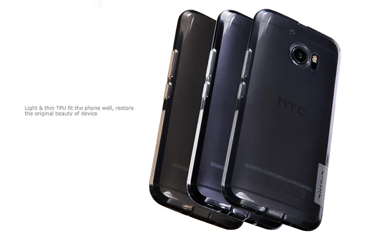 nillkin ultra ince seffaf doga tpu kilif htc m10 htc 10 yasam tarzi htc 10 5 2 inc tpu sert yumusak arka kapak