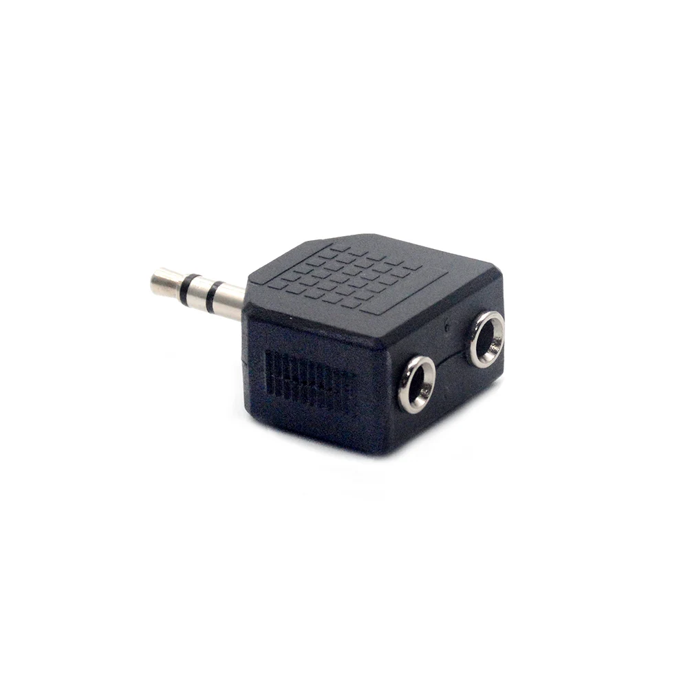 Jninsens Mini Stereo 3 5 мм аудио разъем штекер двойной Женский наушники Y сплиттер адаптер