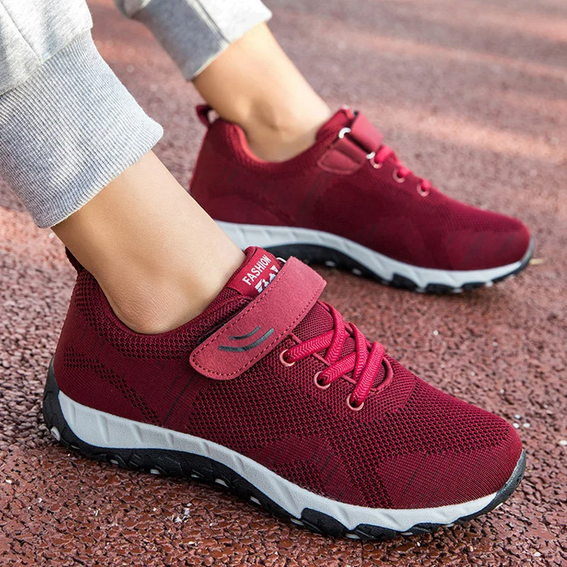 

Women Vulcanize Shoes 2019 Fashion Sneakers Ladies Lace-up Casual Shoes Breathable Walking Shoes Plus Platform Women Shoes