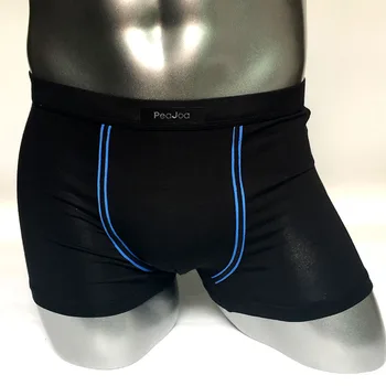 

PEAJOA Brand Cotton Mens Boxers Underwear Comfy High quality Elastic Men shorts Panties Sexy Male Boxers Underpants Black
