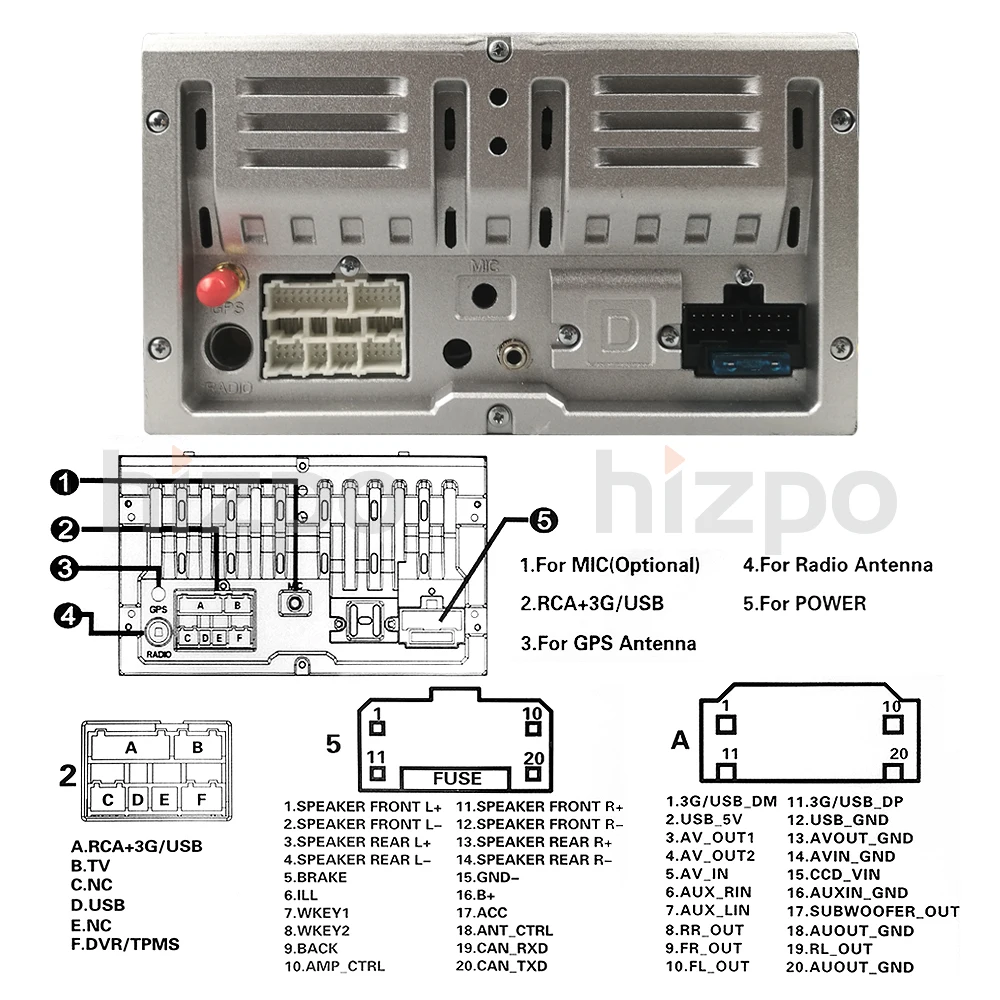Sale Hizpo Car Dvd Player For Toyota RAV4 Rav 4 2007 2008 2009 2010 2011 2 din 800*480 gps navigation subwoofer free rear view camera 5