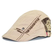 Демисезонный мужские береты кепки s хлопок повседневное остроконечные для женщин Череп Письмо вышивка козырек