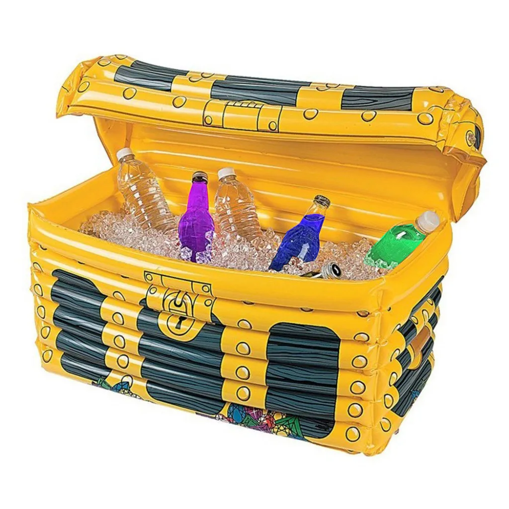 

high quality PVC Holiday Party Bar Supplies Pool PVC Inflatable Treasure Box Ice Bucket Bottle 60x38x30 cm eco friendly #11/5