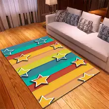 Скандинавские Романтические звезды ковёр для гостиной украшение для комнаты Девочки Коврик для детских игр мягкая фланелевая пена памяти чайный столик место коврики ковер