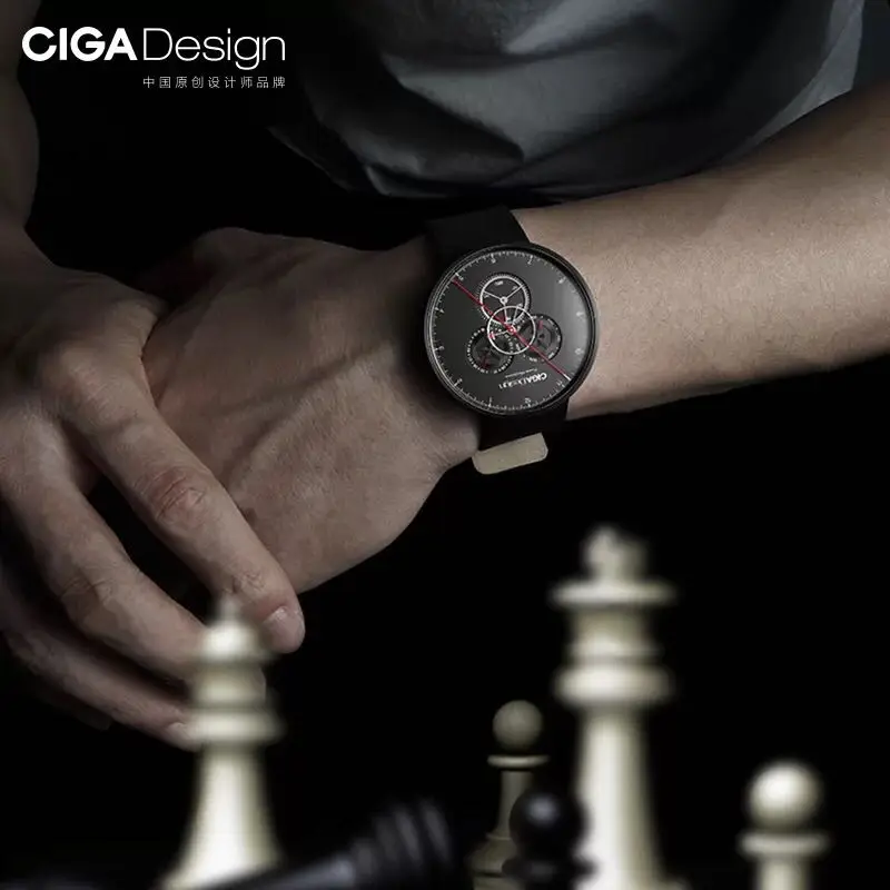 В наличии часы Xiaomi Ciga Time Machine с тремя шестернями простые кварцевые одним