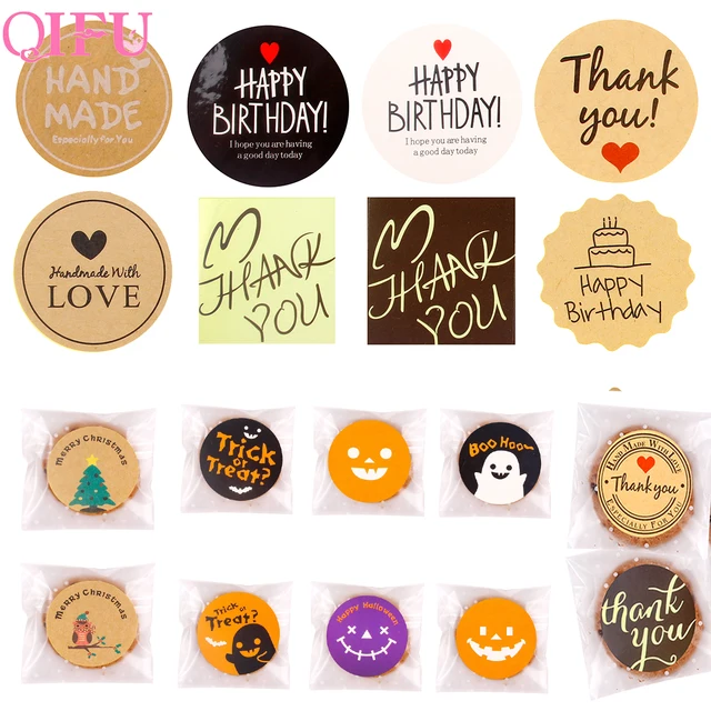 qifu handmade tag sticker