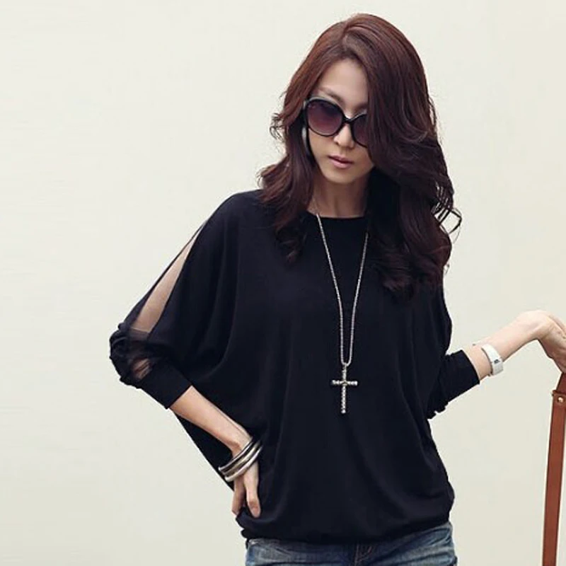 Blusas femeninas 2018 manga murciélago Blusas Vintage talla grande Ropa coreana Tops Ropa Mujer Vetement Mujer
