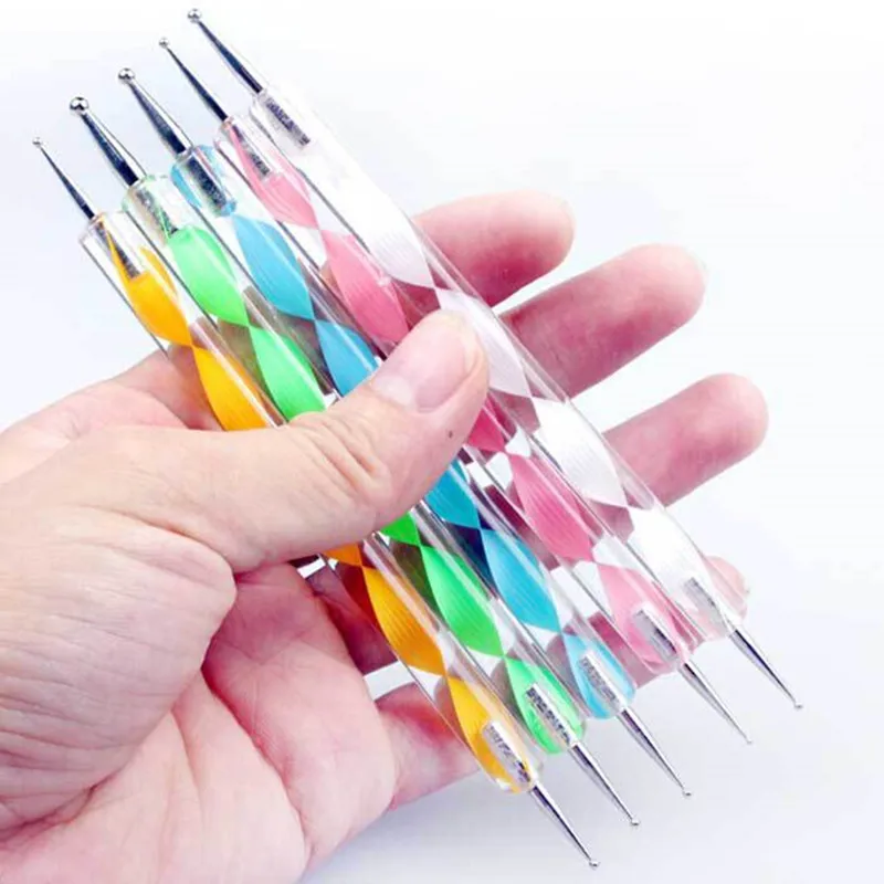 5Pcs Nail Dotting Tool Tips Dot Paint Manicure Kit 5size Dotting Tools Set  for Nail Art Nail Dotting Tool 2 Way Dotting Designs - AliExpress