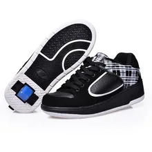 New Child Heelys Girls Boys Roller Shoes Automatic Invisible Button Wheels Skate Shoes Kids Fashion Sneakers (Little Kid/Youth)