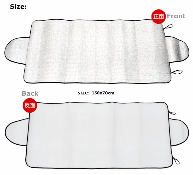 Отличное качество автомобиля Тонировочная плёнка в автомобиль лобовое стекло Защита от солнца Тенты лобовое стекло козырек крышки спереди окна автомобиля Защита от солнца Тенты УФ Protecter 150x70 см