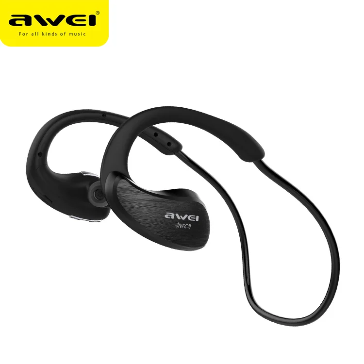 Awei A885BL Wireless IPX4 Waterproof Sports Headphone Bluetooth Stereo Music Earphone Handsfree Headset With Mic &ampNFC | Электроника