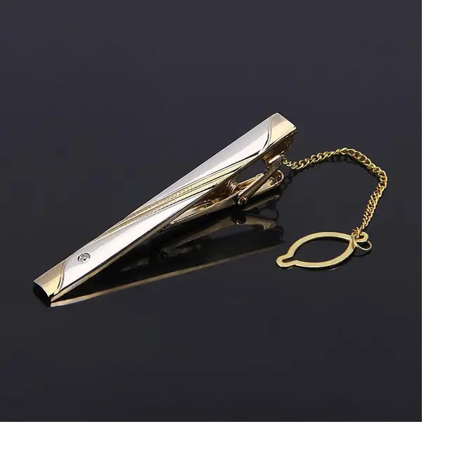 Brand Korean Style Simple Tie Clip High Quality Men's Suits Metal