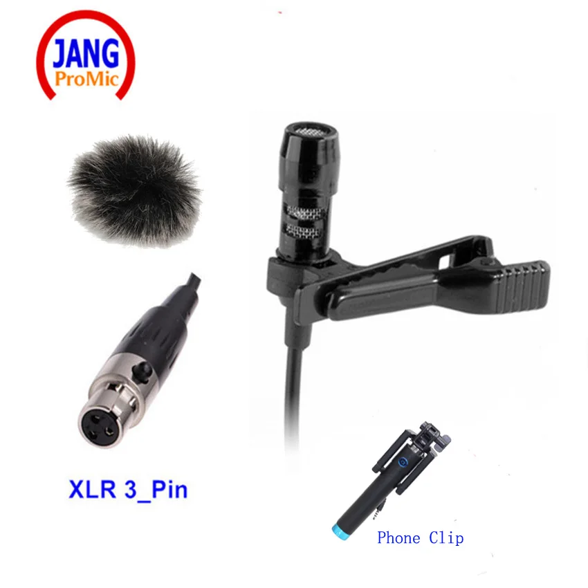 Professional Lapel Microphone Condenser Lavalier Microfone Condensador