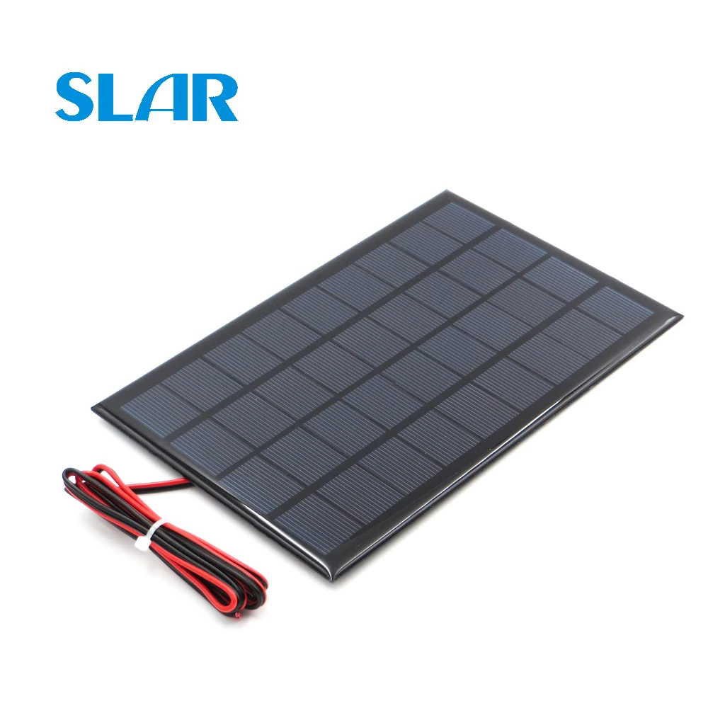 

Solar Panel Polycrystalline Silicon 9V 3W with 100cm extend cable DIY Battery Charger Module Mini Solar Cell wire toy