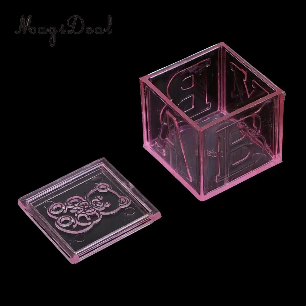 MagiDeal Building Blocks Candy Box Wedding Baby Shower Party Gift Favor 3 Colors Choose