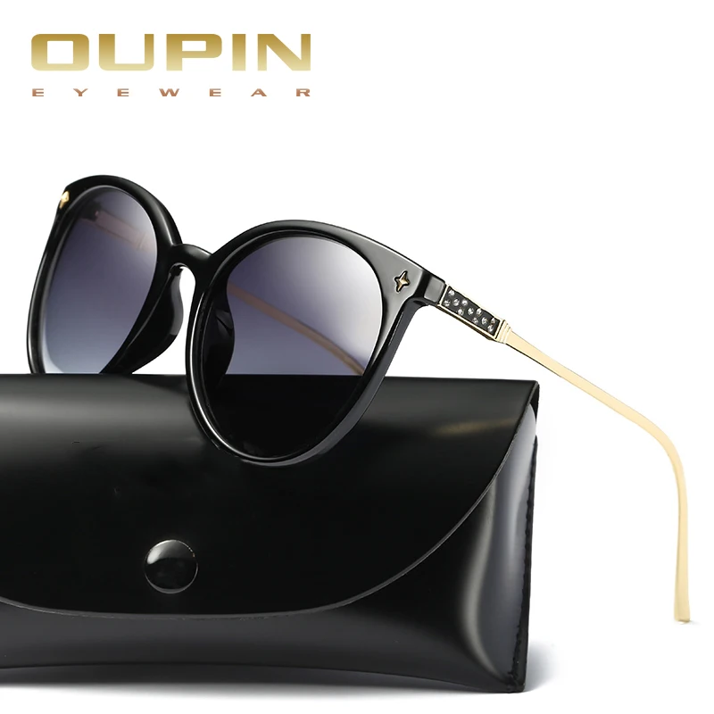 Oupin High Quality Cat Eye Sunglasses Women Brand Designer 2018 Retro Sun Glasses For Lady Sunglass Female Mirror | Аксессуары для