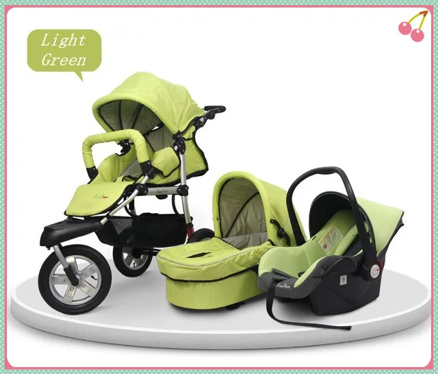 Stroller Free Shipping,Newborn Pram 3 Wheel Baby Stroller 3 in 1,Baby