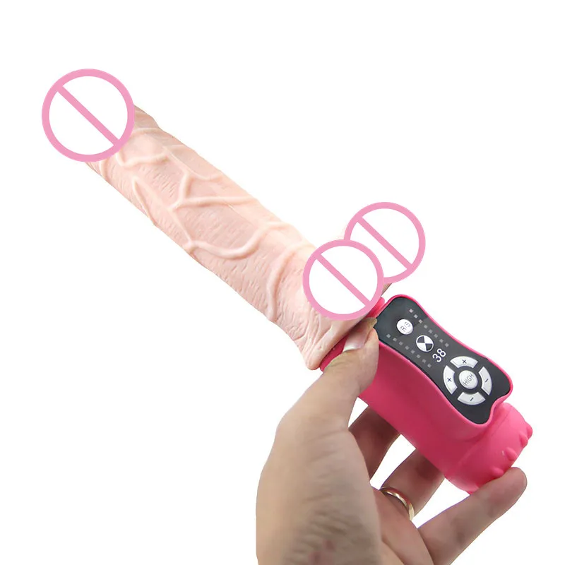 Automatic Telescopic Lover Vibrator font b Dildo b font Thrusting Sex Toys Anal Vagina Stimulator Sex