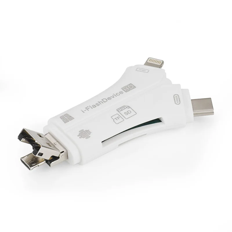 4 в 1 кардридер адаптер разъем Высокоскоростной TF кард-ридер для Android type C Micro USB для DJI Mavic 2 Pro DJI Spark Drone