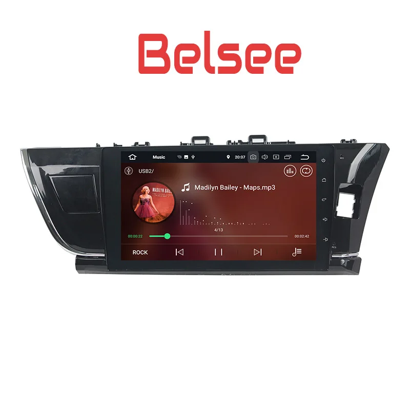 Belsee Android 8 0 головное устройство 10 1 дюймов сенсорный экран Радио DVD GPS навигация для