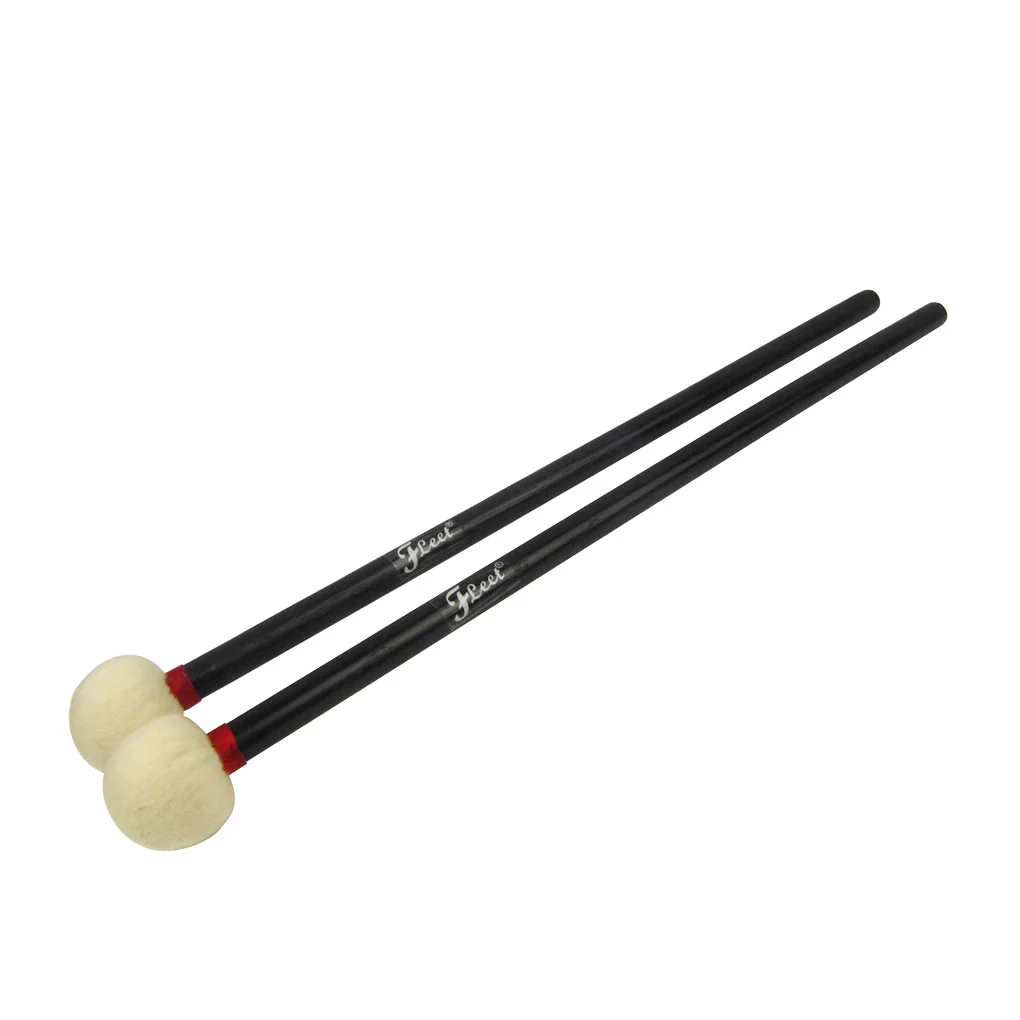FLEET 1 Pair Timpani Mallets Precussion Drumsticks Medium Hard Head