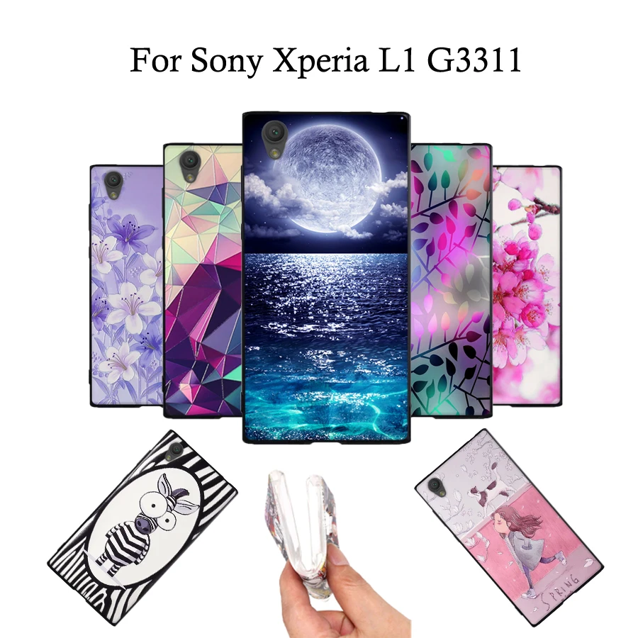 

For Coque Sony Xperia L1 Case G3311 G3312 G3313 Case Soft TPU Cover For Sony Experia L1 Cover For Sony Xperia L1 Sony L1 G3311