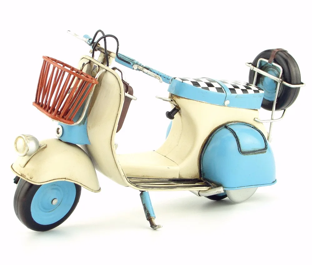 Koop Retro Itali euml; Stijl Handgemaakte Metalen Motorcycle Model Manual Home Decoratie Kunst en Ambachten Voor Coffee Shop Verjaardag amp; Christmas #039;Gift