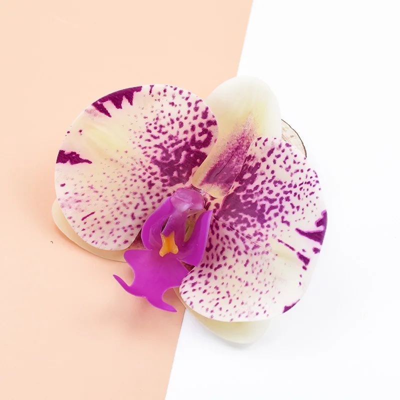 2 шт 3D шелковые бабочки орхидеи декоративные цветы венок с искусственными цветами для дома Свадебное Украшение diy подарки цветок стена - Цвет: Color 10