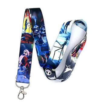 

New 30 Pcs Nightmare Before Christmas Lanyard Neck Strap keys ID Card Mobile Phone Straps Badge Holder DIY Hang Rope VV-1