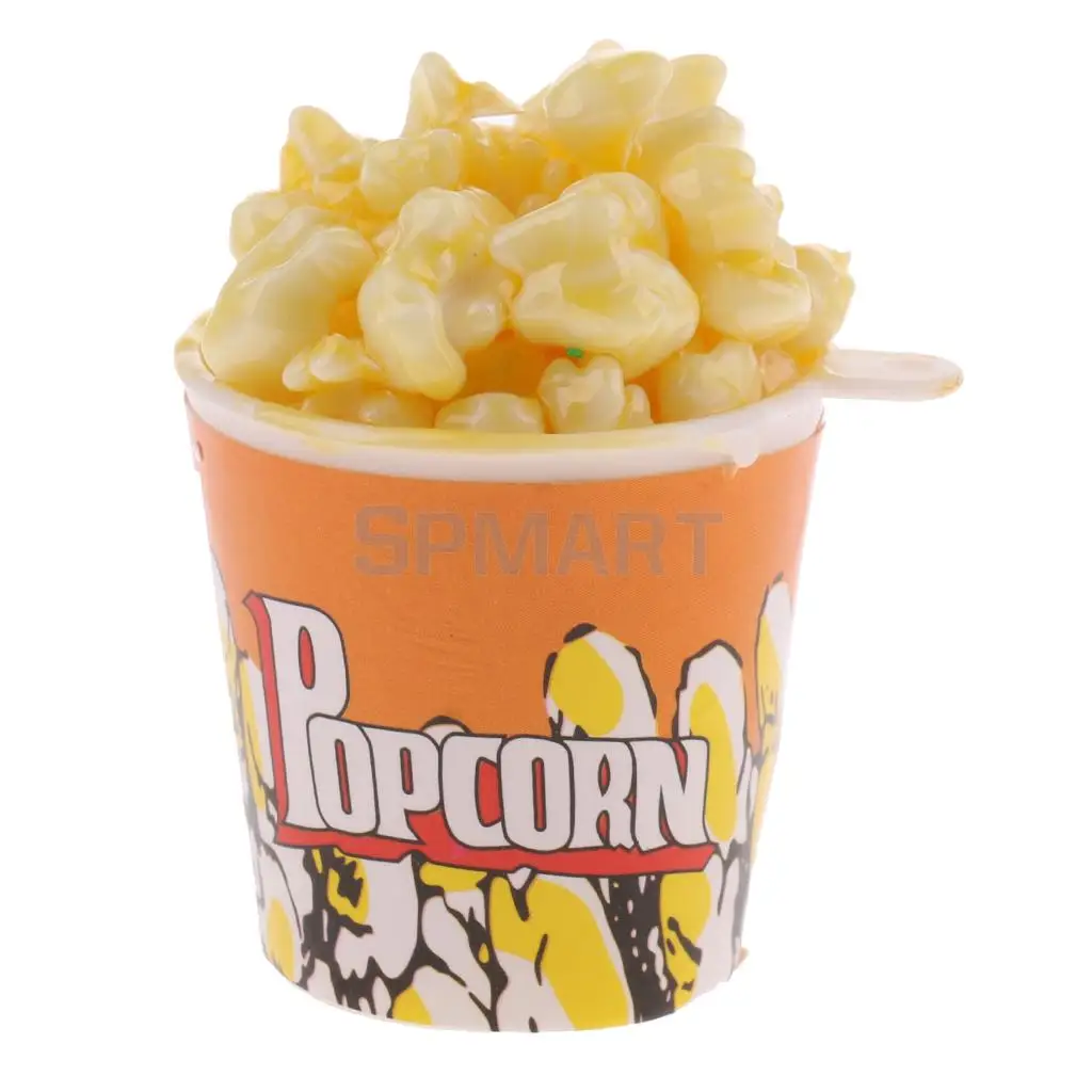 1/6 Scale Snack Food Popcorn Bucket Dollhouse Miniature Action Figure Dolls Accessories
