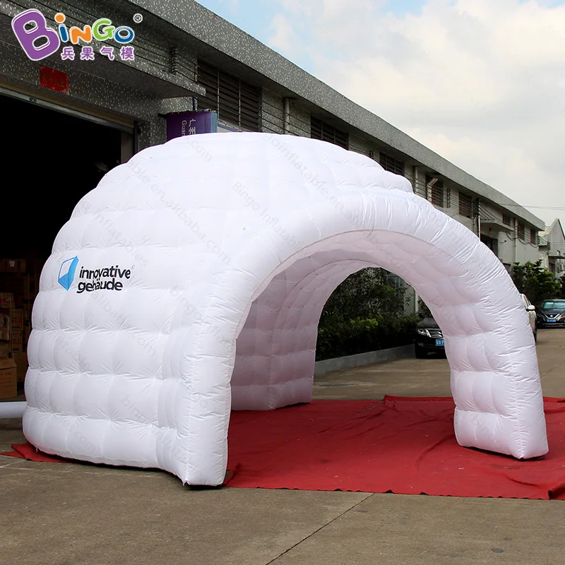  outdoor event tent/trade show tent 5.7x5.5x3.5 M inflatable dome igloo tent with 2 doors for advert