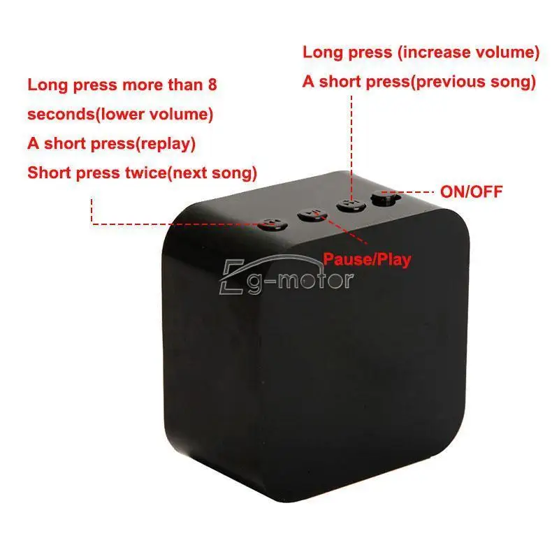 10M Wireless A2DP V2.1 Bluetooth-compatible Speaker For Apple IPhone Tablet Phone New