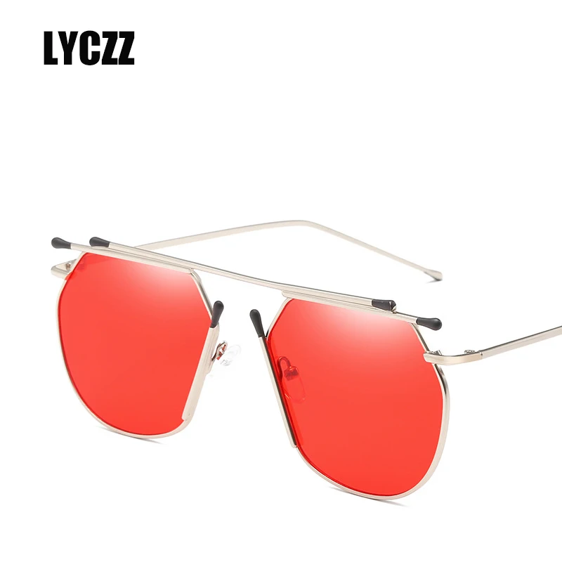 LYCZZ Street Стиль Мода неравномерность солнцезащитные очки Для женщин брендовые