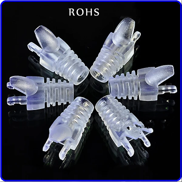 

ROHS RJ45 Boot for Cat5e Cat6 Patch Cable networking boot cover rubber boot 100pcs/lot